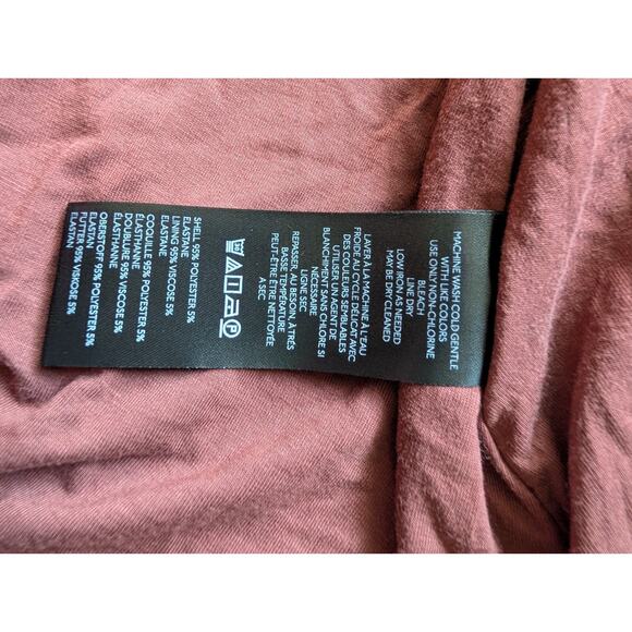 NWT By Anthropologie One-Shoulder Ruffled High-Low Midi Dress Sz XS Wine #8F504 - Picture 9 of 10